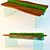 Eco-Grass Convertible Table 3D model small image 1