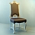 Elegant Classic Chair 3D model small image 1