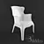 Sleek Plastic Armchair: Stylish & Durable 3D model small image 1