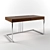 Modern Writing Desk with Cable Management 3D model small image 1