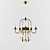 Spoonfuls of Elegance: Wrought Iron Chandelier 3D model small image 1
