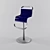 Blue Bar Stool 3D model small image 1