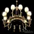 Elegant Crystal Chandelier 3D model small image 1