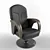 Stylish Leather Chair 3D model small image 1