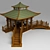 Chinese Pergola with Bridges: Serene Oasis 3D model small image 1