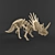 Title: Jurassic Styracosaurus Figurine 3D model small image 1