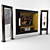 Art Deco TV Mirror & Shelf 3D model small image 1