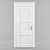 Elegant Maple Wood Door 3D model small image 1