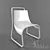 Minimalistic White Chair 3D model small image 1