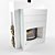 Bianco Mediterraneo Fireplace 3D model small image 1