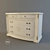 Floriana Beige 4-Drawer Commode 3D model small image 1