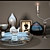 Luxury Decor Set: Ralf Loren Home Frame & Lalique Ashtray 3D model small image 1