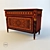 Elegant 3-Drawer Commode with Intricate Carvings 3D model small image 1