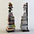 Sleek Sapien Bookshelf: Modern Storage 3D model small image 1