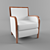 Classic Wooden Armchair 3D model small image 1