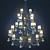 Elegant Sparkling Chandelier 3D model small image 1