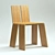  Minimalist Nordic Style Chair 3D model small image 1