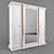 Elegant Princesse Classic Italian Wardrobe 3D model small image 1