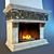 Custom-made Fireplace - W-1985mm, D-1150mm, H-1550mm 3D model small image 1