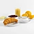 Delicious French Breakfast Ensemble 3D model small image 1