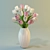 Elegant Tulip Bouquet 3D model small image 1