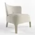 Elegant Febo Low Back Armchair 3D model small image 1