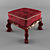 Elegant Classical Ottoman 3D model small image 1
