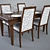 Giorgiocasa Serena: Italian-designed Table and Chairs 3D model small image 1