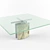 Italian Design Glass Dining Table Dill DL22 by IL Loft 3D model small image 1