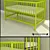 Sleek and Modern Ikea Crib 3D model small image 1