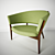 Modern Danish Design Lounge Chair 3D model small image 1