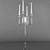 Glass Meter Candle Holder 3D model small image 1