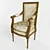 Elegant Classic Chair 3D model small image 1