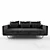 Elegant Papillon Sofa 3D Model 3D model small image 1