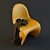 Modern Panton Chair with Hanging Fabric 3D model small image 1