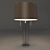 Elegant Glass Column Table Lamp 3D model small image 1