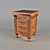 Elegant Classic Nightstand 3D model small image 1