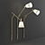 LuXiole Wall Sconce: An Exquisite Lighting Solution 3D model small image 1