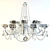 Glamourous Crystal Chandelier 3D model small image 1