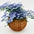 Provence-inspired Basket of Blooms 3D model small image 1