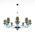 Enchanting Luna Grande Chandelier 3D model small image 1