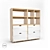 Customizable Wooden Shelving Units 3D model small image 1