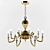 Elegant Crystal Chandelier: Luce Caratti 1023/8 3D model small image 1