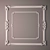 Elegant Carved Photo Frame 3D model small image 1