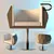 Sleek & Stylish Polyhedron Chair 3D model small image 1