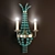 Elegant Aqua Wall Sconce 3D model small image 1