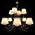 Elegant Neapolitan Bronze Lamp 3D model small image 1