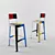 Sleek Stitch Stool 3D model small image 1