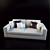 SMANIA Master Classic Art-Deco Sofa 3D model small image 1