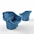 Luxury Italian Design: Poltrona Frau Juliet Armchair 3D model small image 1